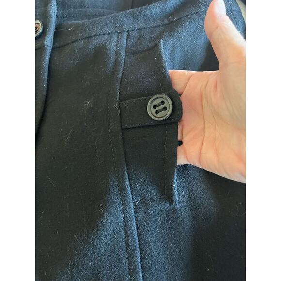 Kenneth Cole Reaction Wool Blend Trench Coat Jacket Preppy Academia Women Small - Picture 13 of 16